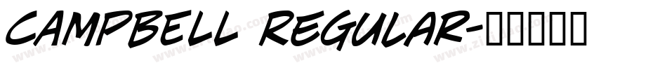 CAMPBELL Regular字体转换
